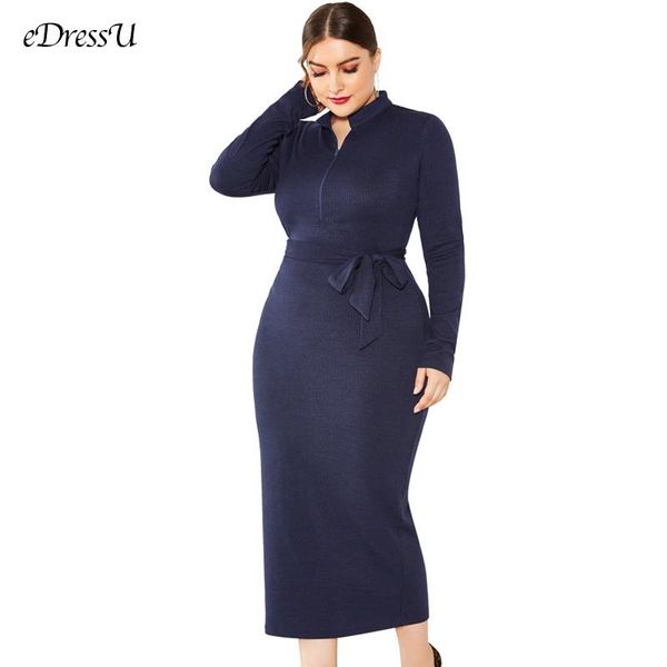 casual dresses plus size knit dress women fitted sweater autumn winter solid blue pullover elegant office daily lmt-5237, Black;gray
casual dresses plus size knit dress women fitted sweater autumn winter solid blue pullover elegant office daily lmt-5237, Black;gray