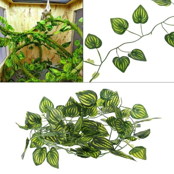 artificial vine reptile lizards terrarium decoration chameleons climb rest plants leaves decorations
artificial vine reptile lizards terrarium decoration chameleons climb rest plants leaves decorations