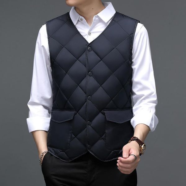 men's vests middle-aged elderly down cotton vest men autumn lamb cashmere velvet thick warm inner wear waistcoat windproof slim, Black;white
men's vests middle-aged elderly down cotton vest men autumn lamb cashmere velvet thick warm inner wear waistcoat windproof slim, Black;white