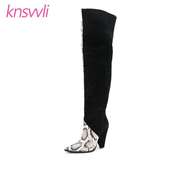 boots snake print cowboy over the knee women spike high heels runway shoes woman thigh patchwork long knight, Black
boots snake print cowboy over the knee women spike high heels runway shoes woman thigh patchwork long knight, Black