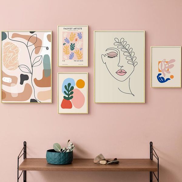 paintings matisse abstract canvas painting line art drawing botanical floral leaves print poster mural for living room home decoration
paintings matisse abstract canvas painting line art drawing botanical floral leaves print poster mural for living room home decoration