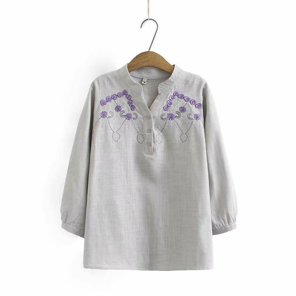 plus size t-shirt stand collar embroidery cotton women pullovers shirts 2021 spring autumn casual laides soft blouse female, Black
plus size t-shirt stand collar embroidery cotton women pullovers shirts 2021 spring autumn casual laides soft blouse female, Black