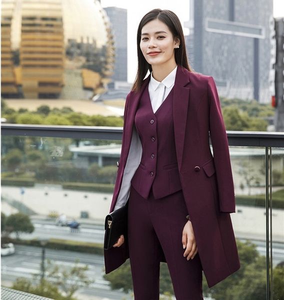women's two piece pants fashion styles spring fall women blazers suits uniform designs business with long windbreaker for ladies office, White
women's two piece pants fashion styles spring fall women blazers suits uniform designs business with long windbreaker for ladies office, White