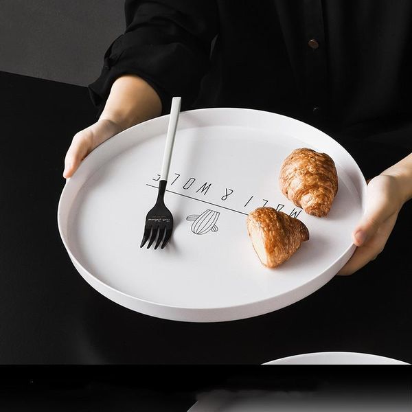 kitchen storage & organization nordic style serving tray melamine dessert cake/tea/breakfast/bread snack plate trays round white
kitchen storage & organization nordic style serving tray melamine dessert cake/tea/breakfast/bread snack plate trays round white