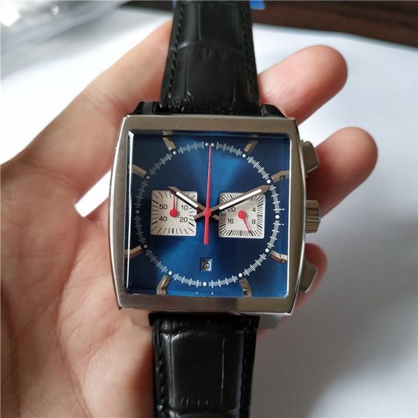 mans sport watch quality male watches quartz satch chronograph wristwatch blue dial black leather strap 013, Slivery;brown
mans sport watch quality male watches quartz satch chronograph wristwatch blue dial black leather strap 013, Slivery;brown