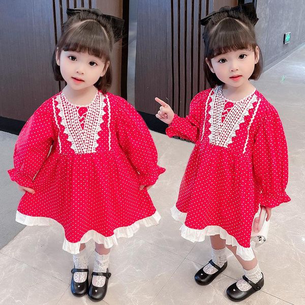 girl's dresses girls korean cotton lace princess dress toddler fall clothes kids for girl christmas outfits flower, Red;yellow
girl's dresses girls korean cotton lace princess dress toddler fall clothes kids for girl christmas outfits flower, Red;yellow