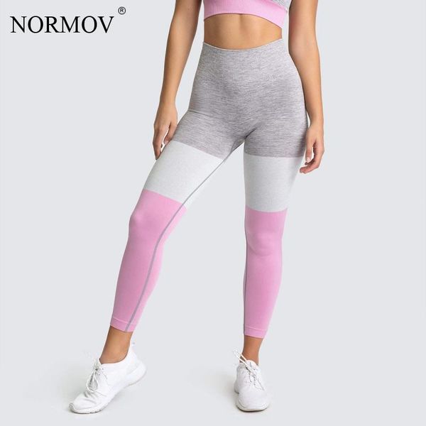 women's leggings normov women seamless splicing sport high waist push up workout elasticity fitness legging, Black
women's leggings normov women seamless splicing sport high waist push up workout elasticity fitness legging, Black