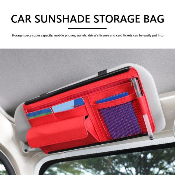 car organizer universal sun visor storage bag bill pen card holder sunglasses case stowing tidying auto accessories
car organizer universal sun visor storage bag bill pen card holder sunglasses case stowing tidying auto accessories