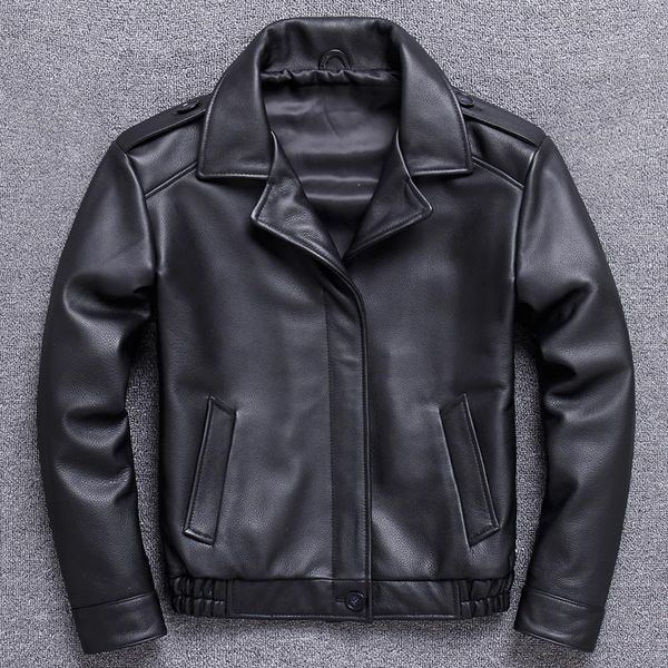 men's leather & faux 2021 short genuine cow jacket men cowhide casual coat flight autumn mens jackets slim 9-1615 kj2281, Black
men's leather & faux 2021 short genuine cow jacket men cowhide casual coat flight autumn mens jackets slim 9-1615 kj2281, Black