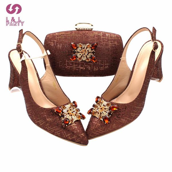 dress shoes 2021 mature style nigerian women and bag to match in coffee brown color leisure slingbacks pumps for garden party, Black
dress shoes 2021 mature style nigerian women and bag to match in coffee brown color leisure slingbacks pumps for garden party, Black