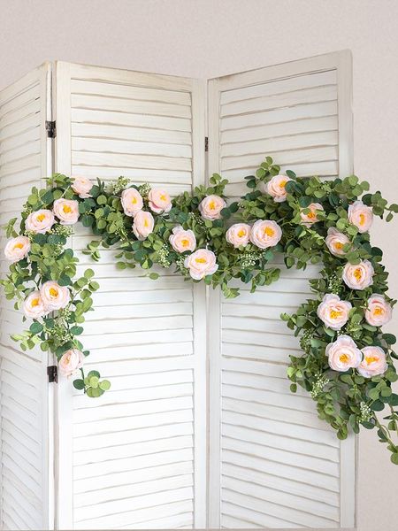 decorative flowers & wreaths white artificial silk fake garland peony eucalyptus plants vine hanging for wedding home party garden craft arc
decorative flowers & wreaths white artificial silk fake garland peony eucalyptus plants vine hanging for wedding home party garden craft arc