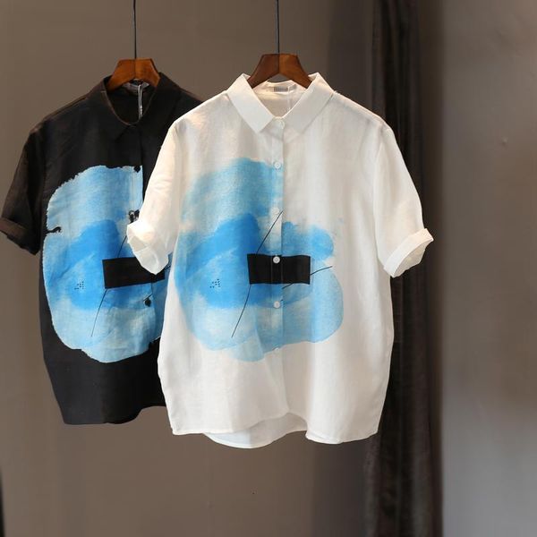 female fashions turn-down collar short sleeve mujer all-mated casual printing femme shirts s968, White
female fashions turn-down collar short sleeve mujer all-mated casual printing femme shirts s968, White