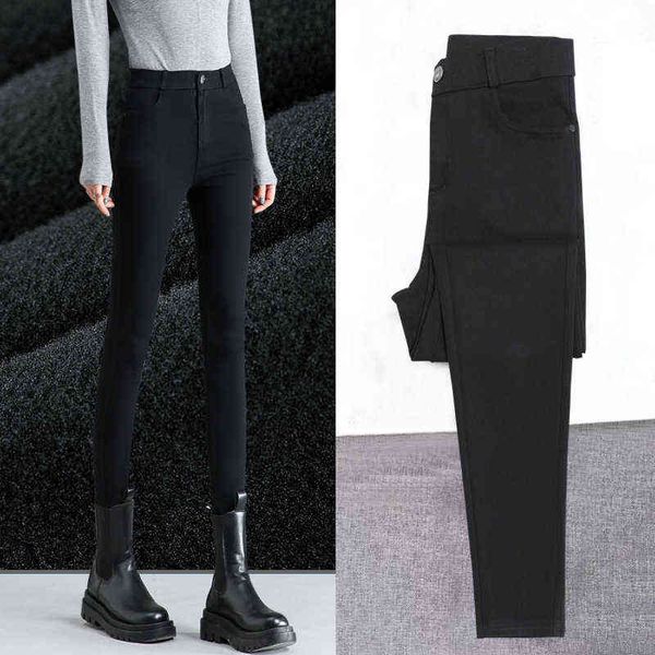 women's leggings plush legging wear spring and autumn style high waist thin elastic tight nine point small foot black pencil pants
women's leggings plush legging wear spring and autumn style high waist thin elastic tight nine point small foot black pencil pants