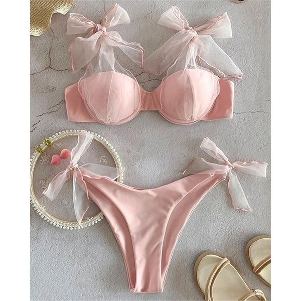 high waist swimwear women swimsuit bikini bandage bikinis set padded bathing suit leaf print biquini maillot de bain 220308, White;black
high waist swimwear women swimsuit bikini bandage bikinis set padded bathing suit leaf print biquini maillot de bain 220308, White;black