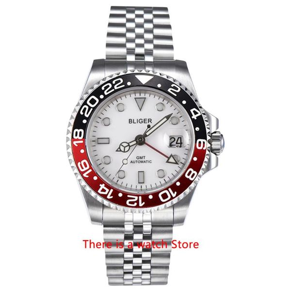 wristwatches bliger 40mm automatic mechanical mens watch luxury sapphire crystal ceramic bezel gmt luminous waterproof wristwatch men, Slivery;brown
wristwatches bliger 40mm automatic mechanical mens watch luxury sapphire crystal ceramic bezel gmt luminous waterproof wristwatch men, Slivery;brown