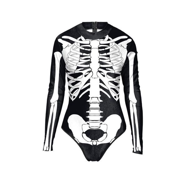 halloween 3d skeleton muscle womens rompers regular heart long sleeve bodysuits zipper high neck skinny playsuits, Black;white
halloween 3d skeleton muscle womens rompers regular heart long sleeve bodysuits zipper high neck skinny playsuits, Black;white