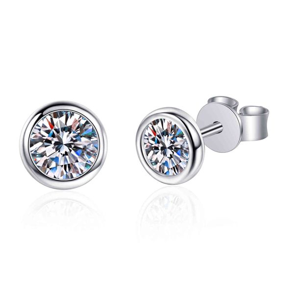 passed diamond test excellent moissanite 925 sterling silver ear round shape 0.6-1ct gem femininity jewelry earrings, Golden;silver
passed diamond test excellent moissanite 925 sterling silver ear round shape 0.6-1ct gem femininity jewelry earrings, Golden;silver