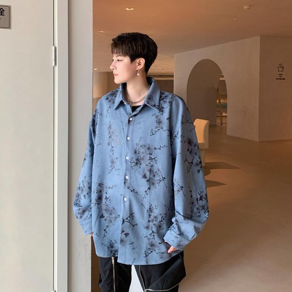 men's casual shirts men oversize loose long sleeve thick velvet shirt coat printed fashion vintage korean streetwear jacket, White;black
men's casual shirts men oversize loose long sleeve thick velvet shirt coat printed fashion vintage korean streetwear jacket, White;black