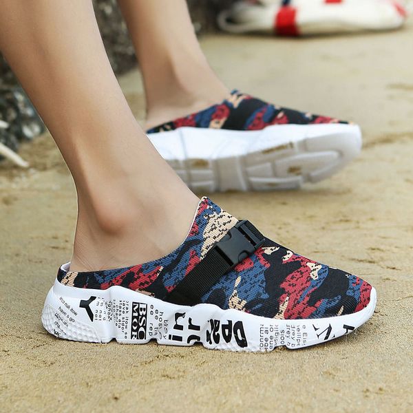 New Summer Slipper Mens Sandal Flat Casual Thick Soled Stylish Fly Weave Mesh Surface Breathable Leisure Meaculine Zapatillas, Camouflage gray
New Summer Slipper Mens Sandal Flat Casual Thick Soled Stylish Fly Weave Mesh Surface Breathable Leisure Meaculine Zapatillas, Camouflage gray