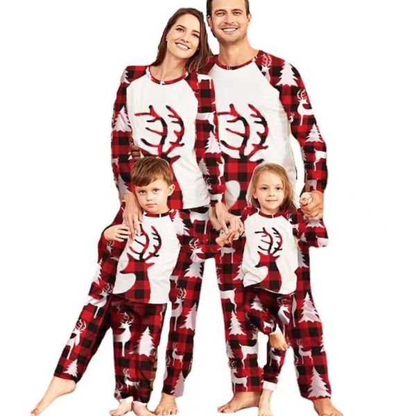 christmas new elk plaid printed plaid long sleeve pants parent-child wear set home service, Blue
christmas new elk plaid printed plaid long sleeve pants parent-child wear set home service, Blue