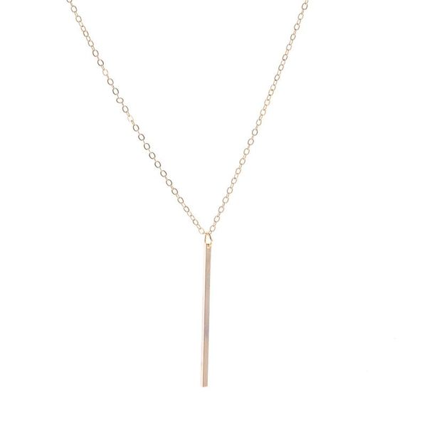 pendant necklaces girls jewelry simple fashion stylish exquisite lasso vertical bar necklace women's accessories, Silver
pendant necklaces girls jewelry simple fashion stylish exquisite lasso vertical bar necklace women's accessories, Silver