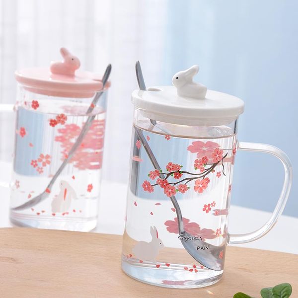 milk coffee mug cherry blossom pattern heat-resistant glass water cup cute straw home office flower tea with lid spoon mugs
milk coffee mug cherry blossom pattern heat-resistant glass water cup cute straw home office flower tea with lid spoon mugs