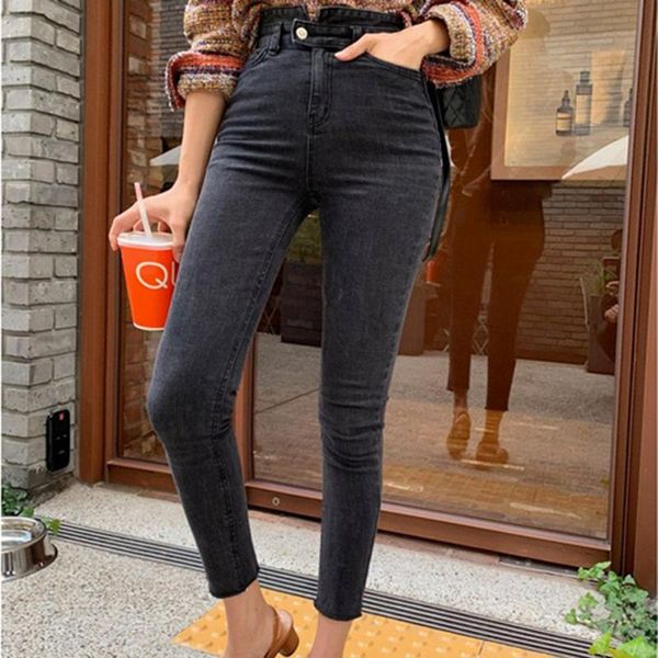 high waist hips tight jeans female sense europe and the united states 2021 spring summer slim feet pants nine women's, Blue
high waist hips tight jeans female sense europe and the united states 2021 spring summer slim feet pants nine women's, Blue