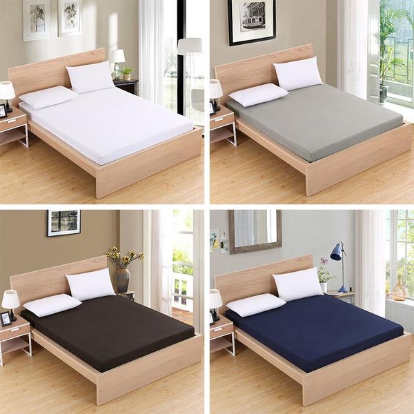 sheets & sets 140/160x200x25cm bed cover solid fitted sheet mattress with all-around elastic rubber band protector
sheets & sets 140/160x200x25cm bed cover solid fitted sheet mattress with all-around elastic rubber band protector
