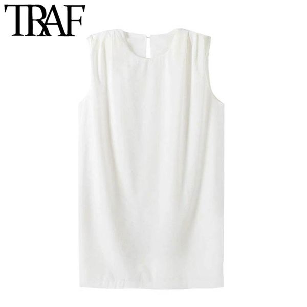 traf women chic fashion with shoulder pads loose white mini dress vintage o neck sleeveless female dresses vestidos 210415, Black;gray
traf women chic fashion with shoulder pads loose white mini dress vintage o neck sleeveless female dresses vestidos 210415, Black;gray