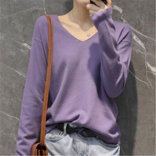 women's sweaters 2021 korean fashion v-neck sweater long-sleeved short knitted fall spring thin bottoming shirt top, White;black
women's sweaters 2021 korean fashion v-neck sweater long-sleeved short knitted fall spring thin bottoming shirt top, White;black