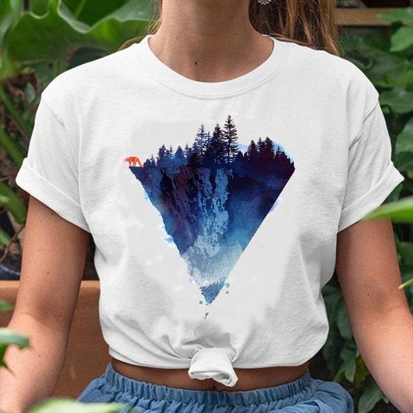 graphic cartoon watercolor mountain womens t shirts fashion clothing print clothes tees, White
graphic cartoon watercolor mountain womens t shirts fashion clothing print clothes tees, White