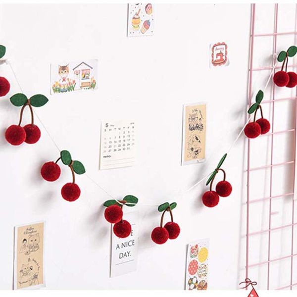 bayberry felt ball handmade garland string hanging ornaments hair wall pendant kids room decoration decorative objects & figurines 
bayberry felt ball handmade garland string hanging ornaments hair wall pendant kids room decoration decorative objects & figurines