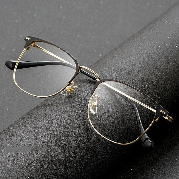 arrival retro metal glasses frame for men and women business style with spring hinges anti blue ray full rim eyewear fashion sunglasses fram, Black
arrival retro metal glasses frame for men and women business style with spring hinges anti blue ray full rim eyewear fashion sunglasses fram, Black