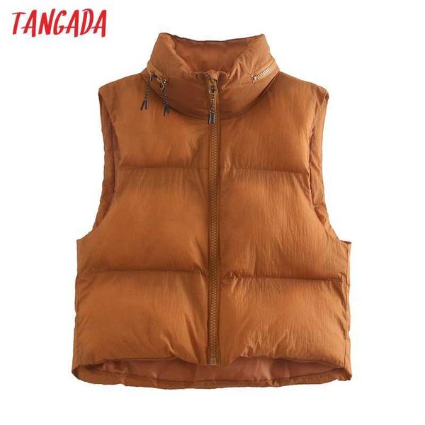 tangada women khaki hooded hidden inside cropped padded waistcoat vintage sleeveless zip-up female outerwear chic ce67 210609, Black;white
tangada women khaki hooded hidden inside cropped padded waistcoat vintage sleeveless zip-up female outerwear chic ce67 210609, Black;white