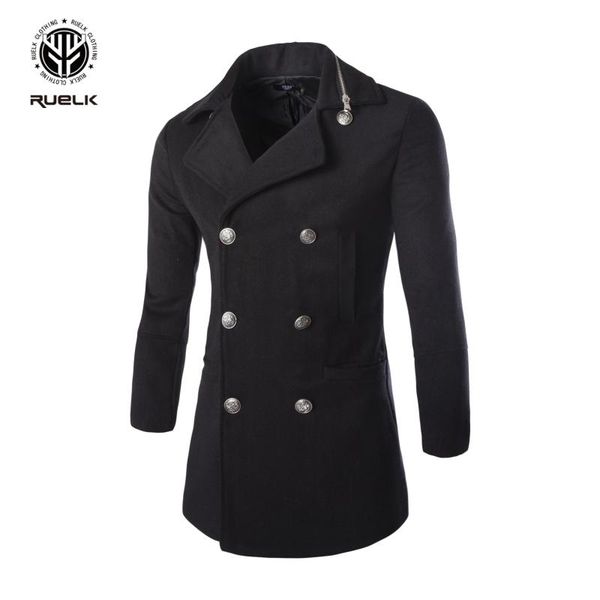 men's wool & blends ruelk woolen coat 2021 autumn and winter fashion classic solid color lapel mens zipper design fashionable casual, Black
men's wool & blends ruelk woolen coat 2021 autumn and winter fashion classic solid color lapel mens zipper design fashionable casual, Black
