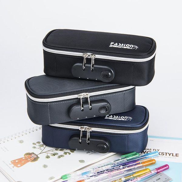pencil cases portable password lock case boy canvas bag large capacity student stationery kids pen gifts
pencil cases portable password lock case boy canvas bag large capacity student stationery kids pen gifts