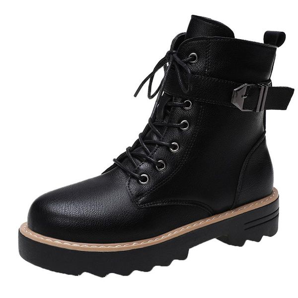boots women split leather lace-up shoes vintage british snow autumn winter casual ankle, Black
boots women split leather lace-up shoes vintage british snow autumn winter casual ankle, Black