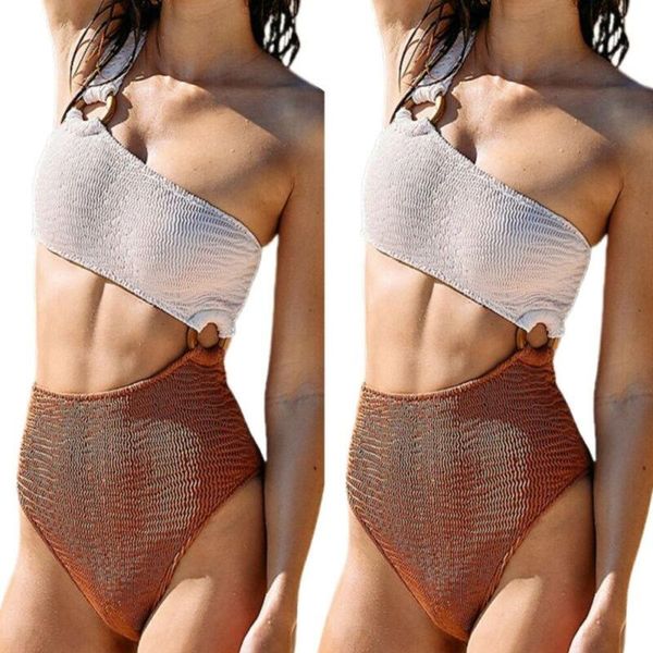 women's swimwear womens summer monokini bikini swimsuit beach holiday bathing suit, White;black
women's swimwear womens summer monokini bikini swimsuit beach holiday bathing suit, White;black