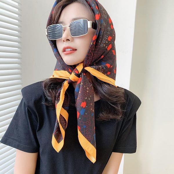 scarves royalmaybe spring 2021 90 square scarf women's twill fashion printed silk decorative, Blue;gray
scarves royalmaybe spring 2021 90 square scarf women's twill fashion printed silk decorative, Blue;gray