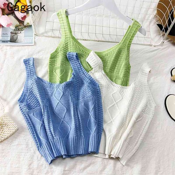 women knitted camis speing autumn v neck solid short camisole slim korean fashion ladies wild navel crop 210531, White
women knitted camis speing autumn v neck solid short camisole slim korean fashion ladies wild navel crop 210531, White