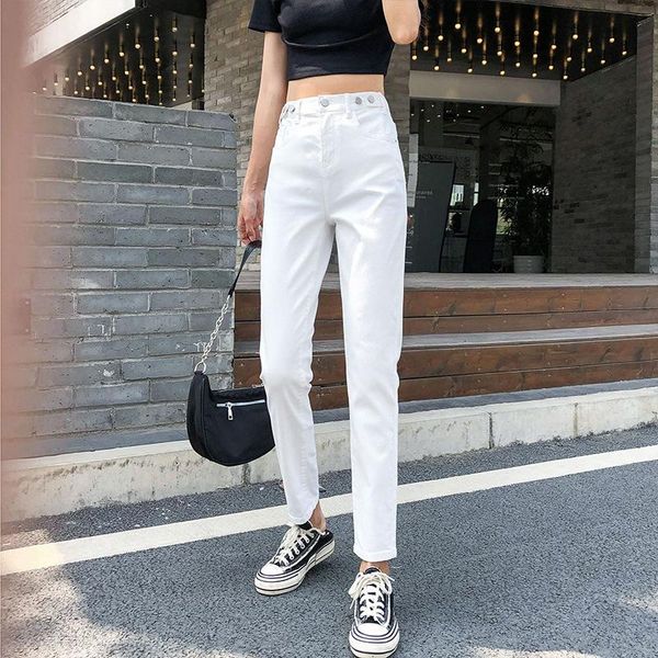 women's jeans 2021summer and autumn denim temperament cotton wash high waist white nine cent straight pants for women, Blue
women's jeans 2021summer and autumn denim temperament cotton wash high waist white nine cent straight pants for women, Blue