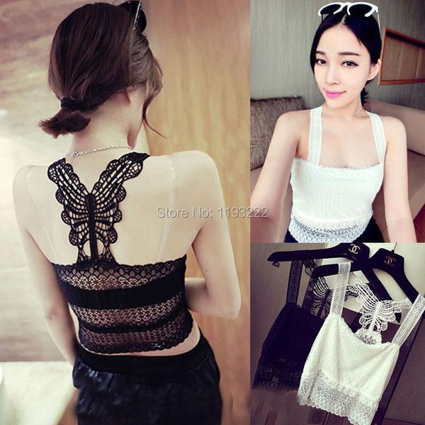 women's blouses & shirts fashion womne sheer lace floral backless butterfly strap padded wrap chest crop blouse shirt, White
women's blouses & shirts fashion womne sheer lace floral backless butterfly strap padded wrap chest crop blouse shirt, White
