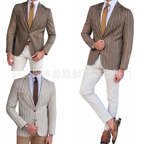 and winter 2021 fashion autumn men's casual suit, White;black