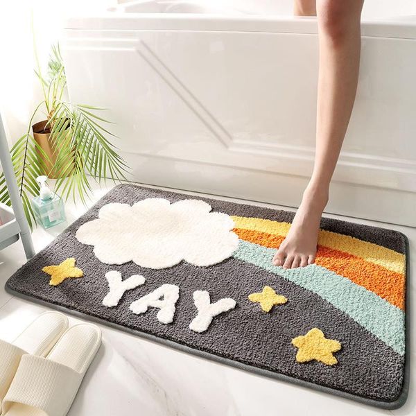 carpets star rainbow flocking bath mat home decoration door fast absorbent non-slip bathroom rug carpet
carpets star rainbow flocking bath mat home decoration door fast absorbent non-slip bathroom rug carpet