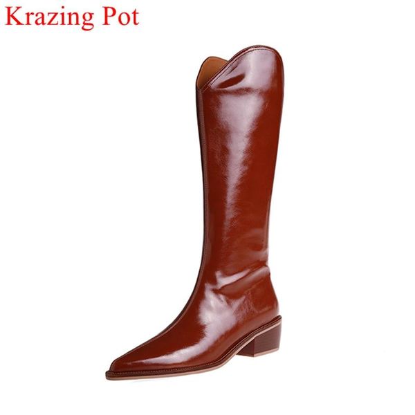 boots krazing pot 2022 split leather pointe toe riding warm winter shoes high heels office lady zipper solid mid-calf, Black
boots krazing pot 2022 split leather pointe toe riding warm winter shoes high heels office lady zipper solid mid-calf, Black