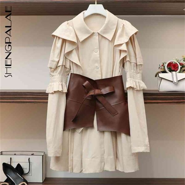 spring women vintage loose high waist slim was thin elegant puff sleeves ruffle girdle dress za5512 210427, Black;gray
spring women vintage loose high waist slim was thin elegant puff sleeves ruffle girdle dress za5512 210427, Black;gray
