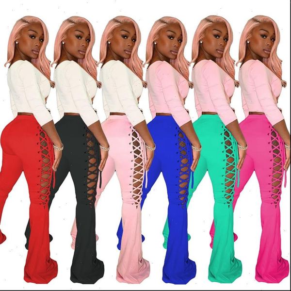 side lace up women capri flare fashion clothing bandage hollow bell bottom high waist night club trousers, Black;white
side lace up women capri flare fashion clothing bandage hollow bell bottom high waist night club trousers, Black;white