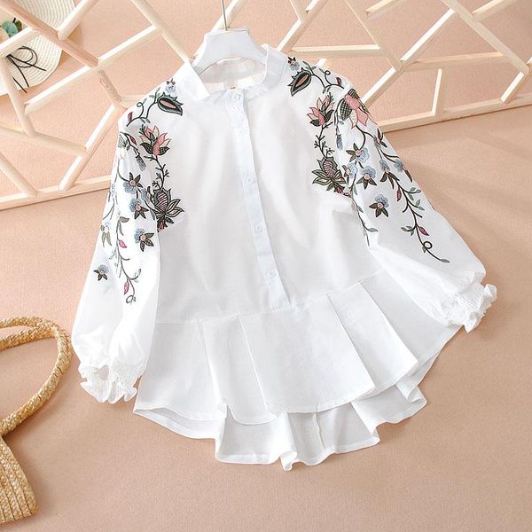 women's blouses & shirts vanovich shirt women 2021 summer and spring wild fashion casual cotton embroidery chinese style clothing, White
women's blouses & shirts vanovich shirt women 2021 summer and spring wild fashion casual cotton embroidery chinese style clothing, White