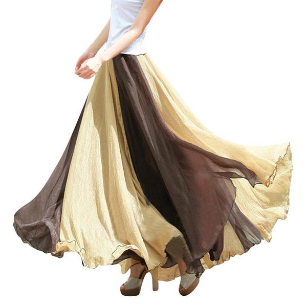 skirts fashion women ankle-length long empire casual loose full circle skirt flowing color matching chiffon bohemian 2021, Black
skirts fashion women ankle-length long empire casual loose full circle skirt flowing color matching chiffon bohemian 2021, Black