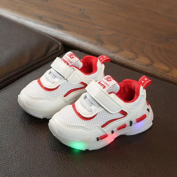 sneakers babys boy girl kids breathable led shoes with lights winter warm fashion pu anti-slip toddler soft soled walkers, Black;red
sneakers babys boy girl kids breathable led shoes with lights winter warm fashion pu anti-slip toddler soft soled walkers, Black;red